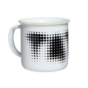 White and green Tate mug