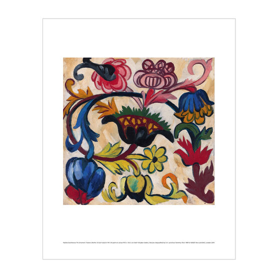 Natalia Goncharova: The Ornament. Flowers (Mother of God triptych) mini print