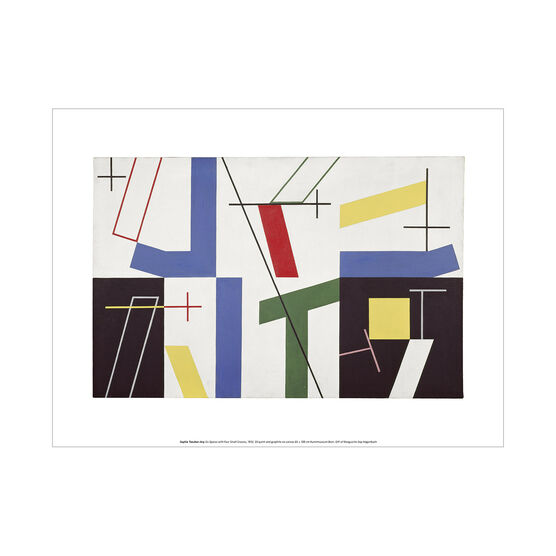 Sophie Taeuber-Arp Six Spaces with Four Small Crosses exhibition art print