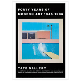 Forty Years of Modern Art 1986 vintage exhibition poster