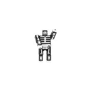 Micro skeleton Cubebot puzzle toy
