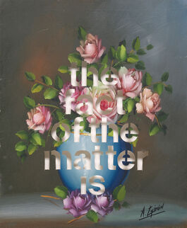 Amikam Toren: Armchair Painting Untitled (the fact of the matter is)