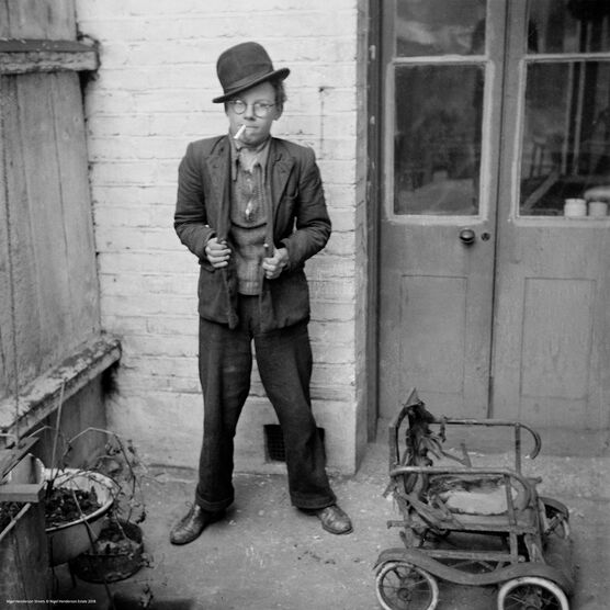 Nigel Henderson: An unidentified boy, possibly Leslie Samuels