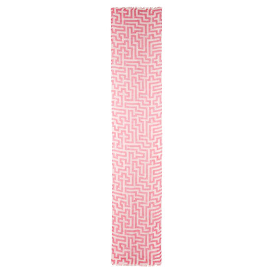 Anni Albers pink Meander scarf