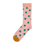 Bonne Maison pink polka dot socks