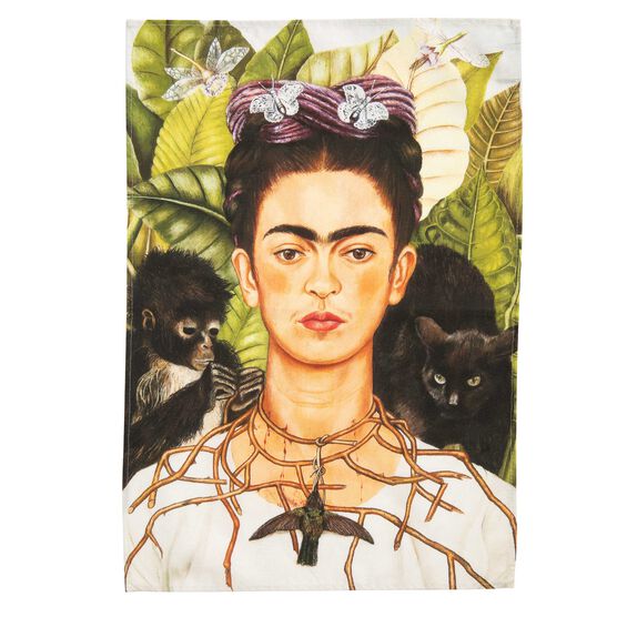 Frida Kahlo Self Portrait tea towel
