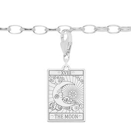 The Moon tarot card charm bracelet