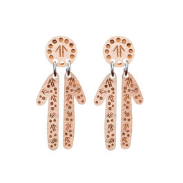 Kangaroo Tracks earrings