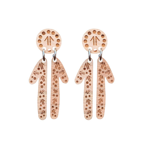 Kangaroo Tracks earrings