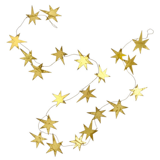 Gold star garland
