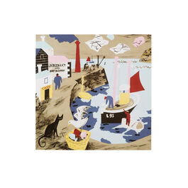 Julian Trevelyan Harbour greetings card