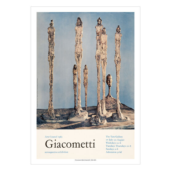 Alberto Giacometti 1965 vintage exhibition poster