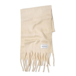Beige wide scarf