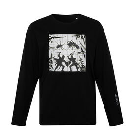 Gilbert & George Deatho Knocko long sleeved black t-shirt