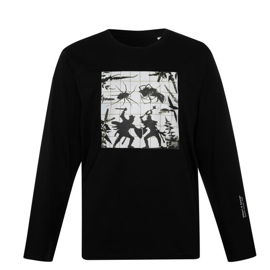 Gilbert & George Deatho Knocko long sleeved black t-shirt