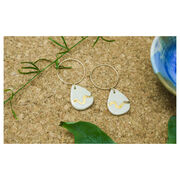 Teardrop hoop earrings