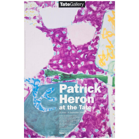 Patrick Heron at the Tate 1998 vintage poster