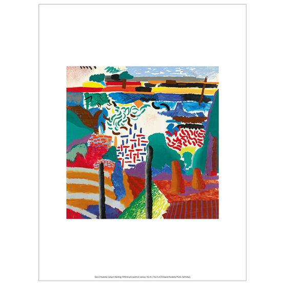 David Hockney Canyon Painting (exhibition print)