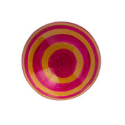 Handpainted yellow & pink bauble