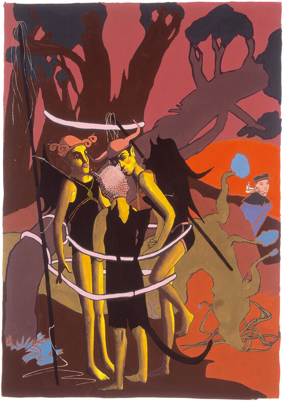 Paula Rego: The Devil Cat – Three Little Devils Wrapped in White Thread