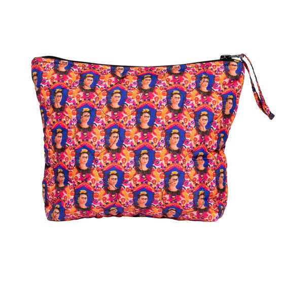 Frida Kahlo quilted zip pouch