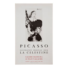 Picasso Illustration Originale Pour La Célestine 1975 rare vintage poster