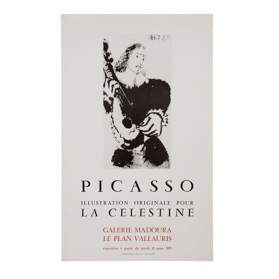 Picasso Illustration Originale Pour La Célestine 1975 rare vintage poster