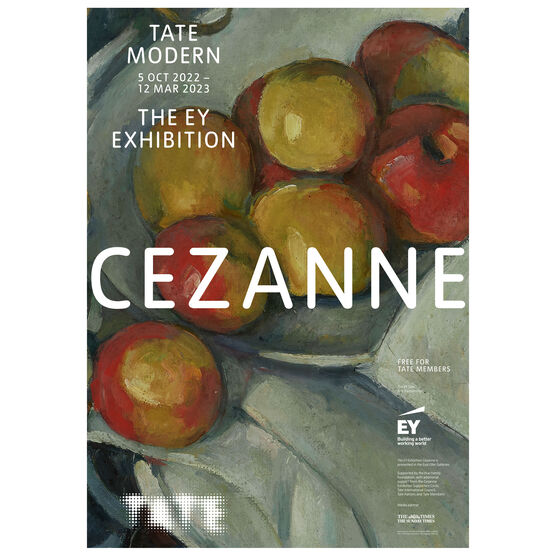 Cezanne exhibition poster