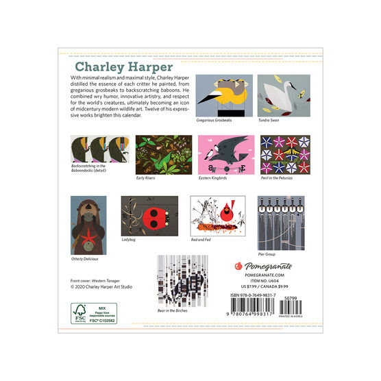 Mini Charley Harper 2021 Calendar | Calendars | Tate Shop | Tate