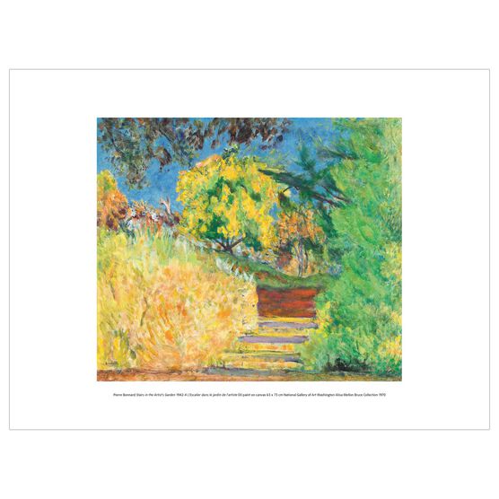 Pierre Bonnard: Stairs in the Artist's Garden exhibition print