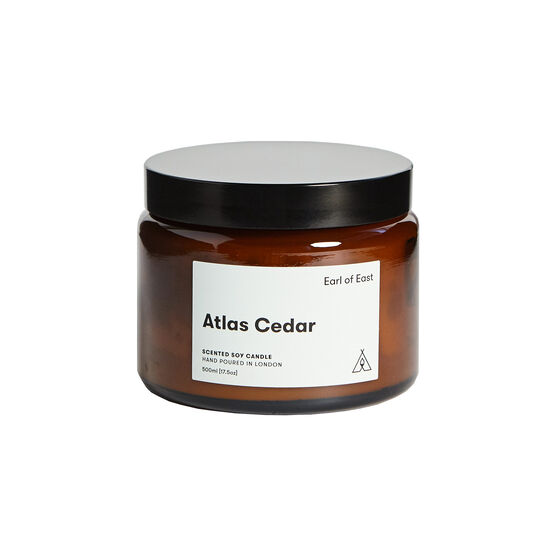 Atlas Cedar large soy candle