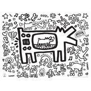 Keith Haring colouring placemats