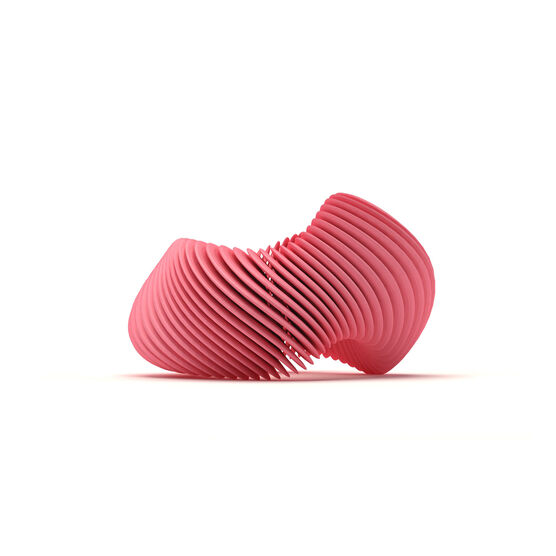 Pink Helix 3D printed bracelet