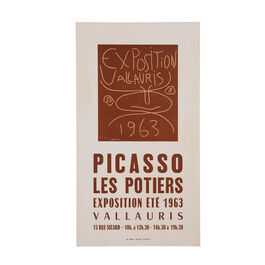 Picasso Les Potiers Exposition 1963 rare vintage poster