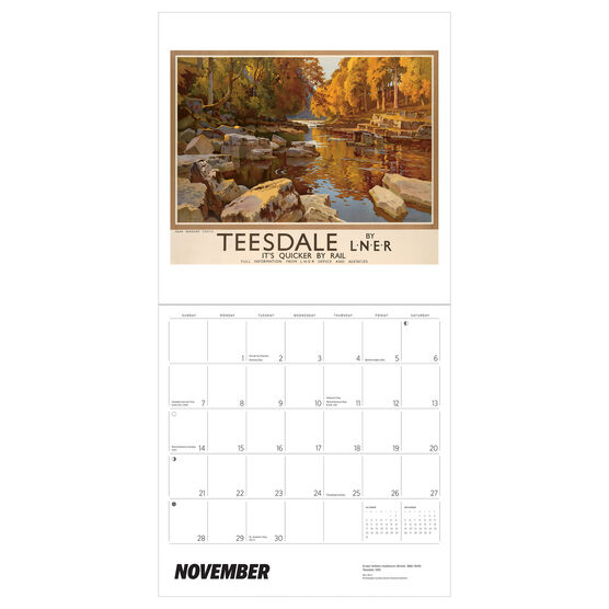 England By Rail: Vintage Travel Posters Calendar 2027
