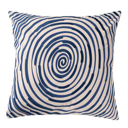 Louise Bourgeois blue spiral cushion cover