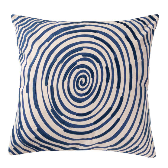 Louise Bourgeois blue spiral cushion cover