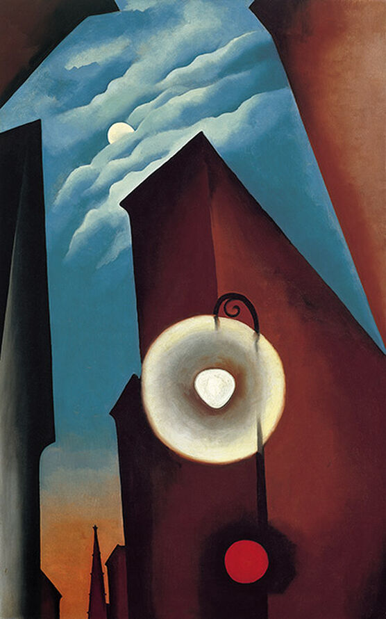 Georgia O'Keeffe: New York Street with Moon