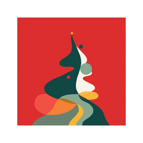 Tharini Seenivasan: Festive Fir Christmas cards (pack of 6)