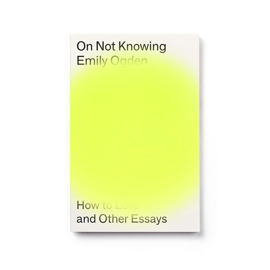 On Not Knowing : How to Love and Other Essays