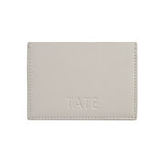 Grey & orange Tate banner apple leather card holder