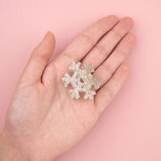 Snowflake mini hair claw