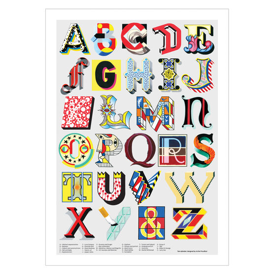Alphabet of Art poster