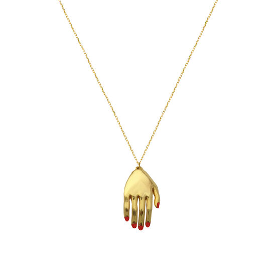 Dalí hand necklace