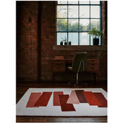Josef Albers The Many Faces of Red rug in situ