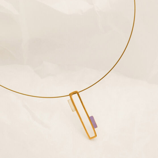 Tremelia enamel necklace
