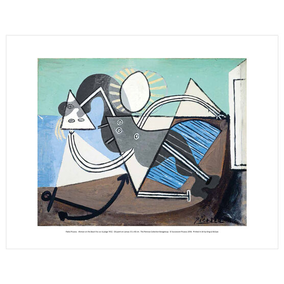 Pablo Picasso: Woman on the Beach mini print