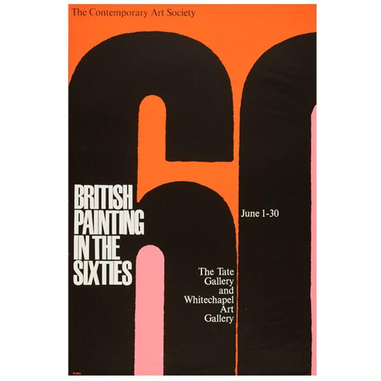 British Painting in the Sixties 1963 vintage poster