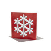 Tate RCA Christmas card Isometric Snowflake (Pack of 6)