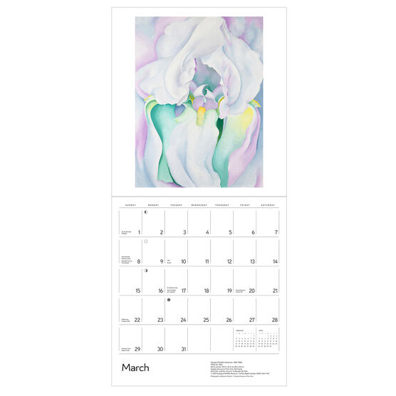 O'Keeffe 2020 calendar Calendars Tate Shop Tate